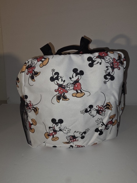 Other - White Kids Backpack with Mickey & Minnie Print